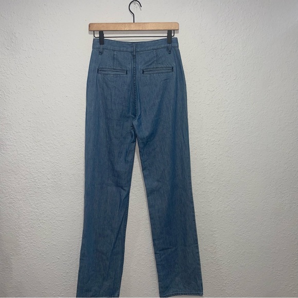 Rag & Bone High Rise Flat Front Light Wash Blue Jean Size 24 NWT - Picture 4 of 9